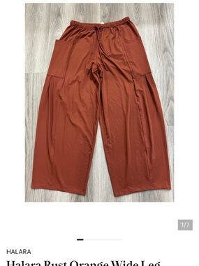 Halara Palazzo Wide Leg Pants Mid Rise Full Length Pull On Casual Flowy Medium